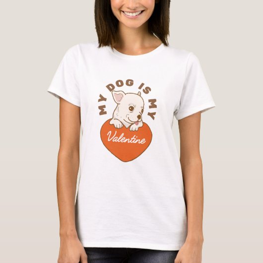 Schattige Valentijnsdag Romantisch Hart - Valentin T-shirt (Voorkant)
