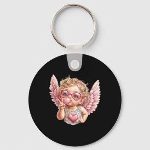 Schattige Valentijnsdag Schattige Cupido die belle Sleutelhanger