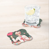 Schattige Valentijnsdag wetenschapper Kartonnen Onderzetters (Insitu)