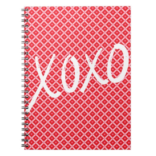 Schattige Valentijnsdag XOXO Notitieboek (Voorkant)