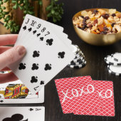 Schattige Valentijnsdag XOXO Pokerkaarten (Insitu)