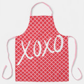 Schattige Valentijnsdag XOXO Schort (Voorkant)