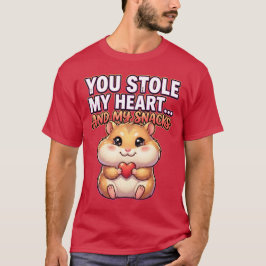 Schattige Valentijnsdaghamster–Je hebt mijn hart e T-shirt