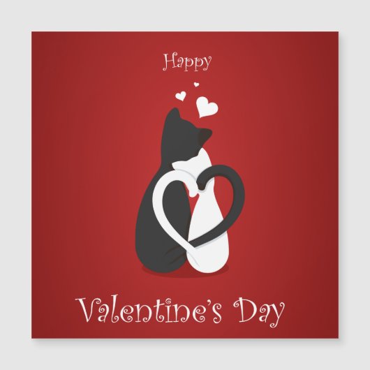 Schattige Valentijnsdagkatten Liefde (Voorkant)