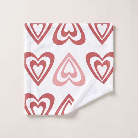 Schattige Valentijnsharten – Liefde & Romantisch O Washandje (Wasdoekje)