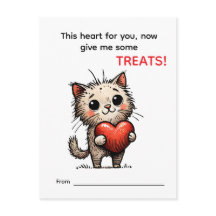 Schattige Valentijnskaart voor Kattenliefhebbers