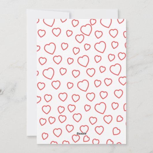 Schattige Valentijnskaart voor kinderen  Feestdagenkaart (Achterkant)