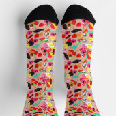 Schattige valentijnskaarten roze snoep & hart sokken (Top)