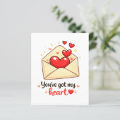 Schattige Valentijnsliefde (Staand voorkant)