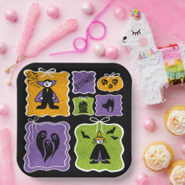 Schattige Vampier Coquette Halloween Papieren Bordje