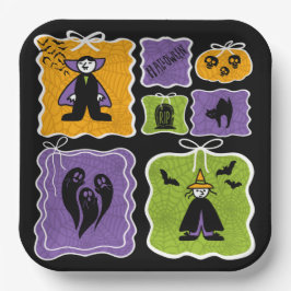 Schattige Vampier Coquette Halloween Papieren Bordje