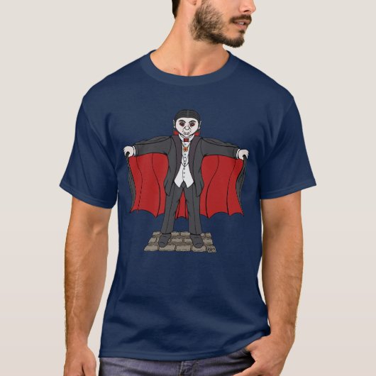 Schattige vampier/Dracula T-shirt (Voorkant)