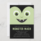 Schattige Vampier Monster Mash Halloween-feest Kaart (Voorkant)