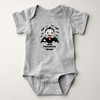 Schattige Vampierjongen Halloween Vector Kunst Romper