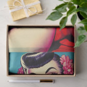 Schattige vampiermeisje tissuepapier (Geschenk)