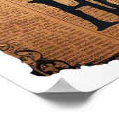 Schattige Vampire  stijl Halloween krant Poster (Hoek)