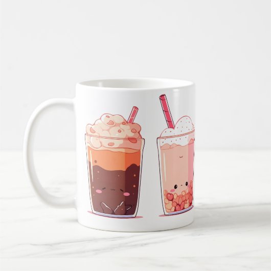 Schattige van bekerontwerp koffiemok (Links)