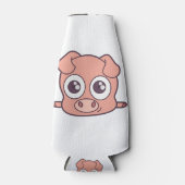 Schattige varken clipart flesjeskoeler (Voorkant)