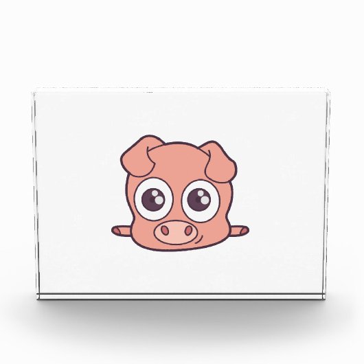 Schattige varken clipart fotoblokken (Voorkant)