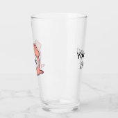 Schattige varken clipart glas (Links)