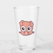 Schattige varken clipart glas (Voorkant)