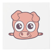 Schattige varken clipart kubus (Rechts)