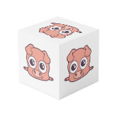 Schattige varken clipart kubus (Achter hoekig)