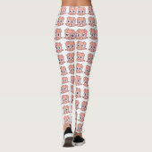 Schattige varken clipart leggings (Achterkant)
