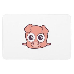 Schattige varken clipart magneet