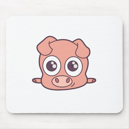 Schattige varken clipart muismat (Voorkant)