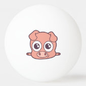 Schattige varken clipart pingpongbal (Voorkant)