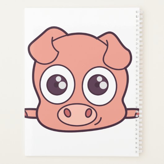 Schattige varken clipart planner (Achterkant)
