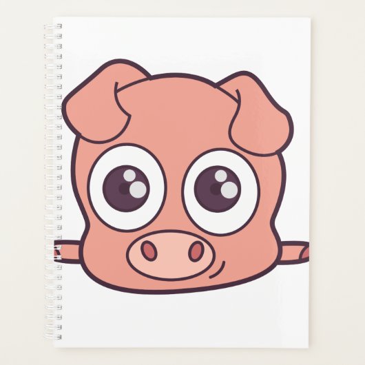 Schattige varken clipart planner (Voorkant)