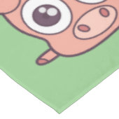 Schattige varken clipart tafelkleed (Gekanteld)