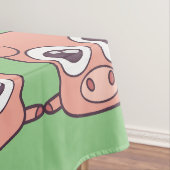 Schattige varken clipart tafelkleed (Voorbeeld)
