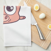 Schattige varken clipart theedoek (Quarter Fold)