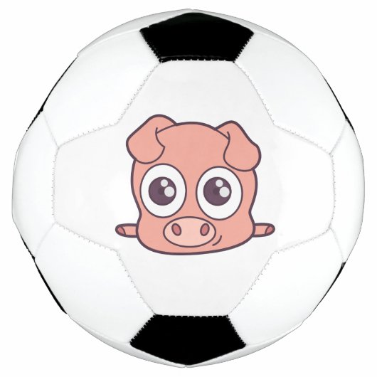 Schattige varken clipart voetbal (Voorkant)