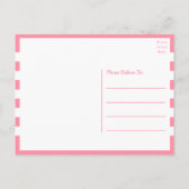 Schattige varken dat aan je denkt, Miss You, Pink  Briefkaart (Achterkant)