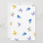 Schattige varken | Het is een meisje Baby shower Kaart (Achterkant)