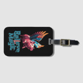 Schattige Varken met Kleurrijke vleugels | Geloof  Bagagelabel (Voorkant (horizontaal))