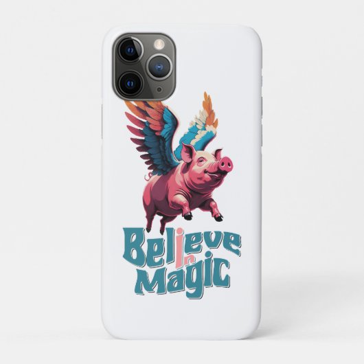 Schattige Varken met Kleurrijke vleugels | Geloof  Case-Mate iPhone Case (Achterkant)
