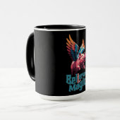 Schattige Varken met Kleurrijke vleugels | Geloof  Mok (Voorkant links)