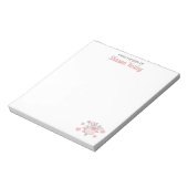 Schattige varken met roze harten en ballon to-do l notitieblok (Linkerzijde)