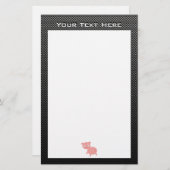 Schattige varken; nepkoolstofvezel briefpapier (Voorkant / Achterkant)