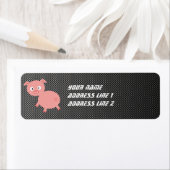 Schattige varken; nepkoolstofvezel etiket (Insitu)