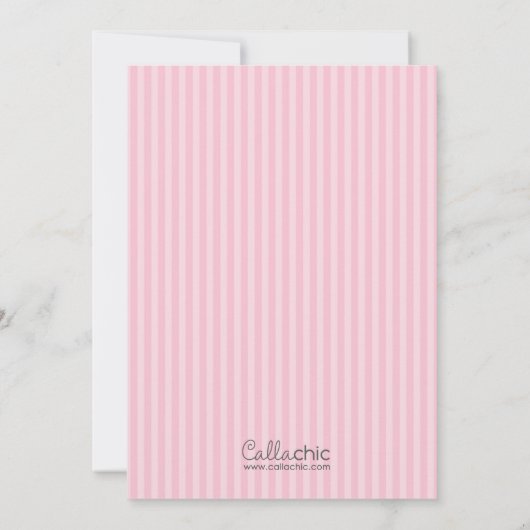 Schattige Varken / Piggy Pastel Verjaardagsuitnodi Kaart (Achterkant)