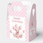 Schattige Varken Roze Boerderijdieren Meisje 1e Ve Bedankdoosjes (Geopend)