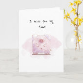 schattige varkensgek die je denkt dat je een kaart (Gele Bloem)