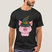 Schattige Varkensheks Pet Pompoen Boerderij Kostuu T-shirt (Voorkant)