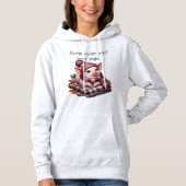Schattige varkensillustratie en Schattigee slogan Hoodie (Voorkant)